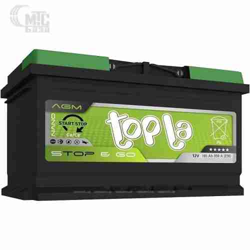 Аккумулятор Topla 6CT-105 R Top AGM Stop & Go [114105] EN 950 А 394x175x190мм